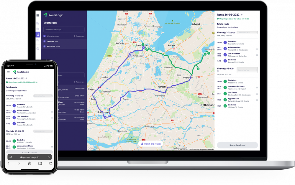 Onze chauffeurs nemen steeds de snelste route en rijden met live traffic apps om files te omzeilen. Maar ook de administratieve service verloopt steeds zeer snel